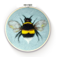 Load image into Gallery viewer, The Crafty Kit Company - Bee in a Hoop Needle Felting Kit