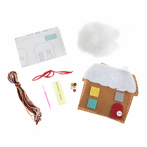Christmas Gingerbread House Sewing Kit