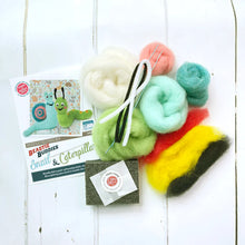 Load image into Gallery viewer, The Crafty Kit Company - Beastie Buddies Snail &amp; Caterpillar -  Needle Felting Kit