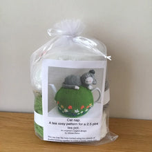 Load image into Gallery viewer, Cat Nap - Knitted Tea Cosy Kit