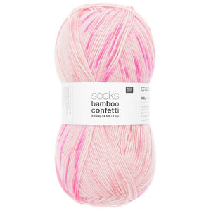 Rico Socks Bamboo Confetti 4 ply - 6 Colours