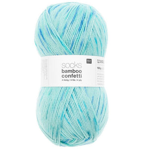 Rico Socks Bamboo Confetti 4 ply - 6 Colours