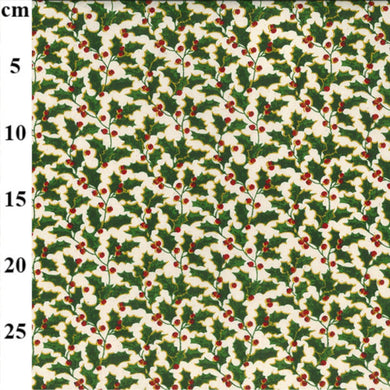 Christmas Holly - 100% Cotton