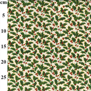 Christmas Holly - 100% Cotton