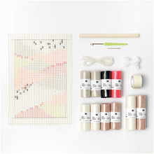 Load image into Gallery viewer, Rico - Hooki Hooki Latch Hook Kit - Wall Hanging Neon Landscape
