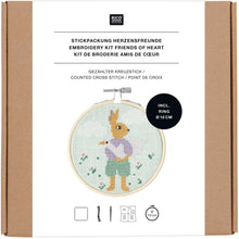 Load image into Gallery viewer, Rico Counted Cross Stitch Kit - Friends of Heart