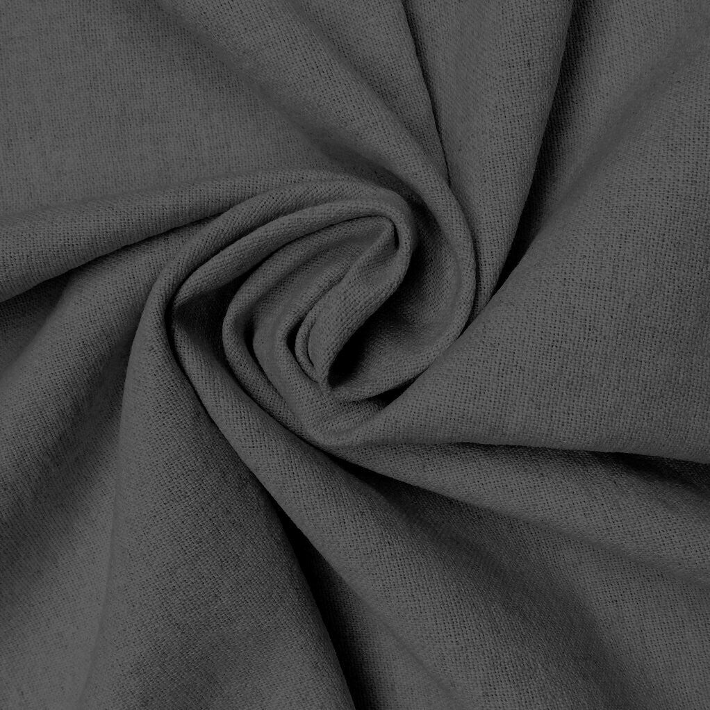 Linen Mix - Charcoal