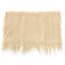 Load image into Gallery viewer, Fur Fabric - Long Pile Plush - Cream - Cut Piece