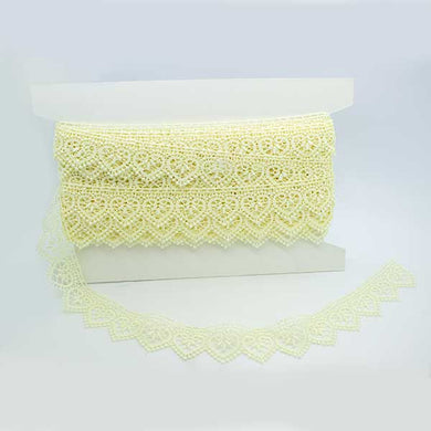 Heart Shaped Guipure - Cream