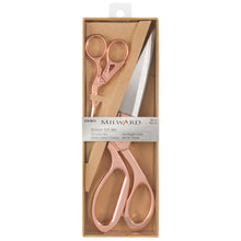 Load image into Gallery viewer, Milward Scissors, dressmaker and embroidery Set - Rose Gold