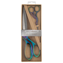 Load image into Gallery viewer, Milward Scissor set, dressmaker and stork embroidery - Rainbow