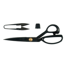 Load image into Gallery viewer, Milward Tailors Shears, Clips &amp; Thimble Set - Black