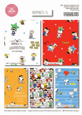 Fat Quarter Pack - Happiness is Peanuts