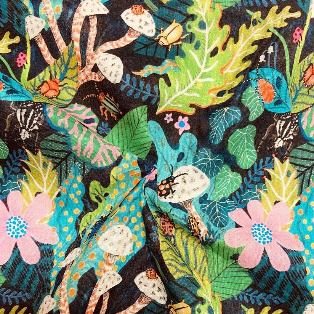 London - 100% Cotton Lawn - Blue