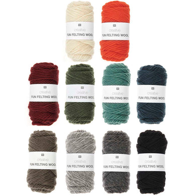 Rico Creative - Fun Felting Wool - 10 Colours