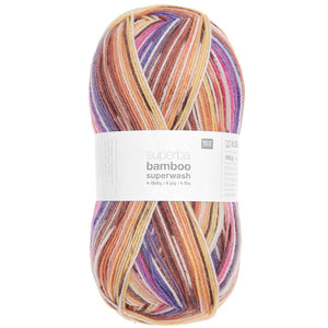 Rico Bamboo Rainbow 4 ply Sock Wool