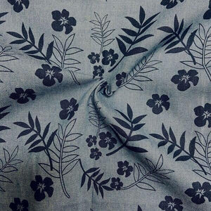 Chambray Denim - Hibiscus