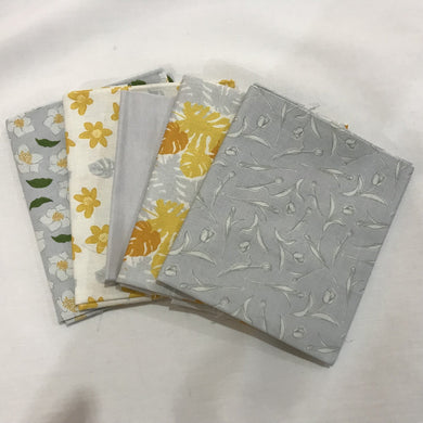 Fat Quarter Pack - Mustard Floral