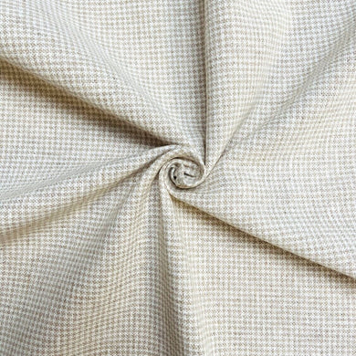 Linen Mix - Natural Check