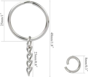 Key Ring Chain - Flat - 1"/25mm