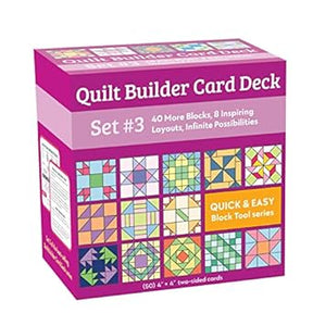 Quilt Builder Card Deck - Set 3 - 40 New Blocks & 8 New Layouts
