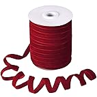 Velvet Ribbon - 10mm - Red
