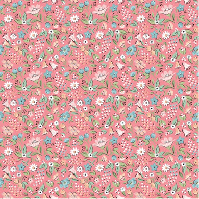 Garden Party - Pink Floral - 100% Cotton