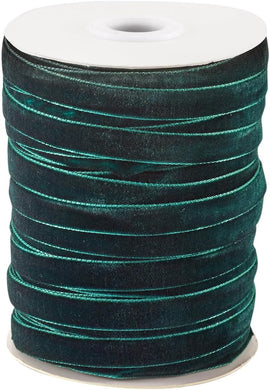 Velvet Ribbon - 10mm - Emerald Green