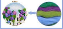 Load image into Gallery viewer, Needle Felting Frame Kit - Purple Hydrangea