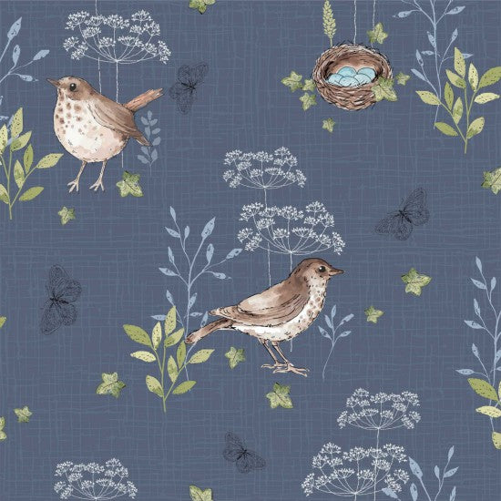 Woodland Thrush - 100% Cotton