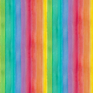 100% Cotton - Enchanted - Rainbow Stripe - 100% Cotton