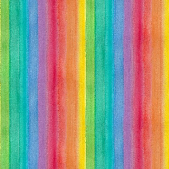 100% Cotton - Enchanted - Rainbow Stripe - 100% Cotton
