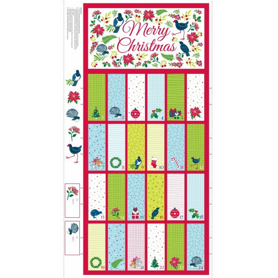 Kiwi Advent Calendar - 100% Cotton