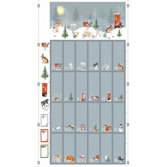 Winter Moon Advent Calendar - 100% Cotton