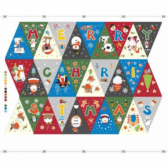 Christmas Bunting - 100% Cotton