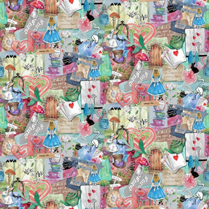 100% Cotton - Alice - Collage - 100% Cotton