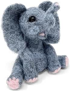 The Crafty Kit Company - Baby Elephant Needle Felting Kit