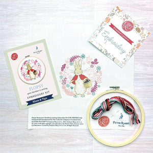 The Crafty Kit Company - Embroidery Kit - Flopsy Goes Blackberry Picking
