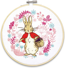 Load image into Gallery viewer, The Crafty Kit Company - Embroidery Kit - Flopsy Goes Blackberry Picking