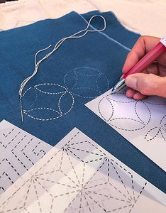 Sashiko Stencils #2: Crests, borders & classic motifs