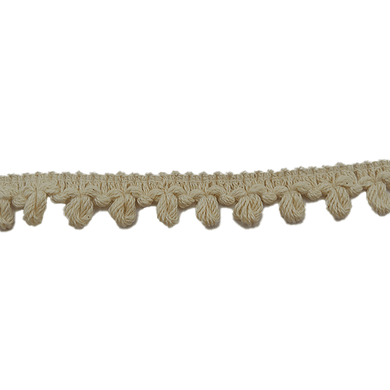Braid - Natural Bobble Trim - Ecru