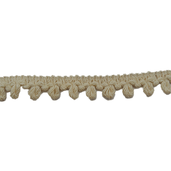 Braid - Natural Bobble Trim - Ecru