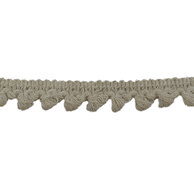 Braid - Natural Bobble Trim - Putty