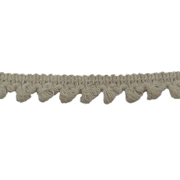 Braid - Natural Bobble Trim - Putty