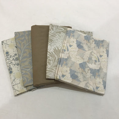 Fat Quarter Pack - Beige Botanical