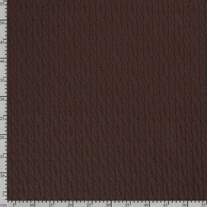 Warm Woolly Cable Knit - Brown