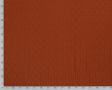 Warm Woolly Cable Knit - Rust