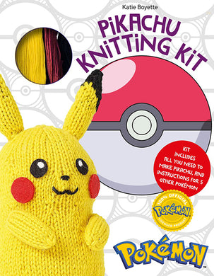 Pikachu Knitting Kit - Plus instructions for 5 other Pokemon