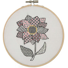 Load image into Gallery viewer, Anchor Embroidery Kit - Blackwork Dahlia