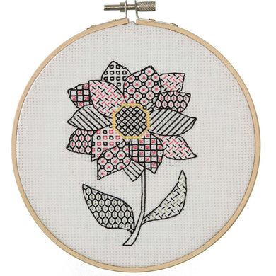 Anchor Embroidery Kit - Blackwork Dahlia